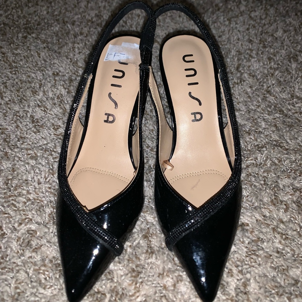 Unisa Black Women's Slingback Heels
